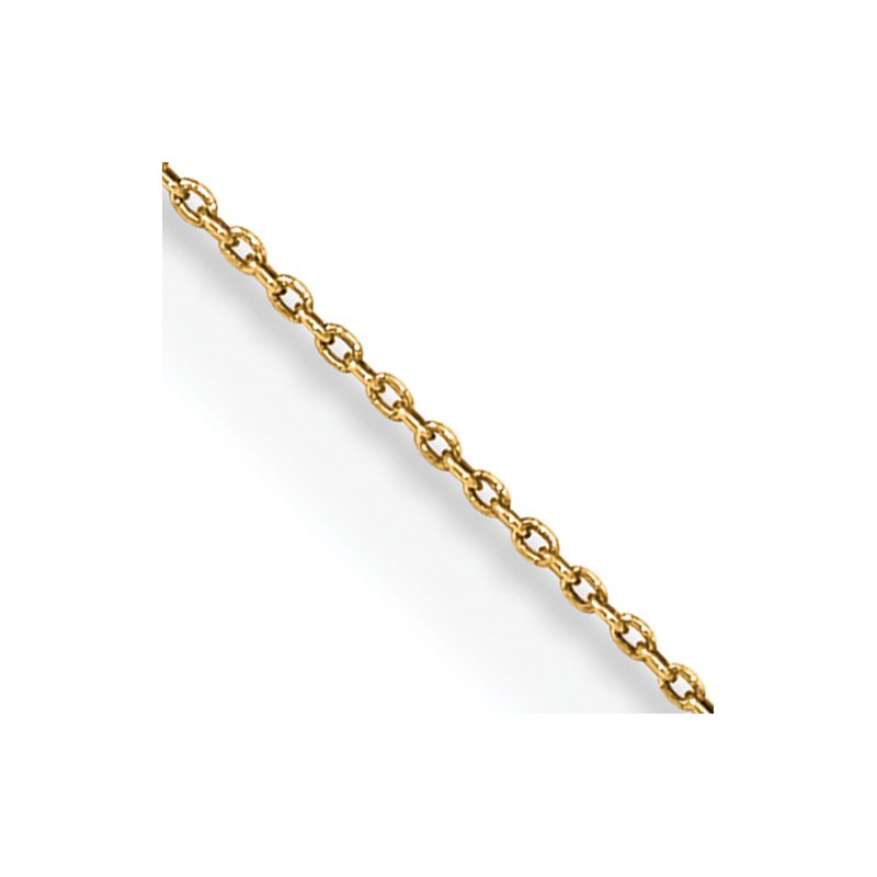 14K 14 inch .75mm Cable with Spring Ring Clasp Pendant Chain
