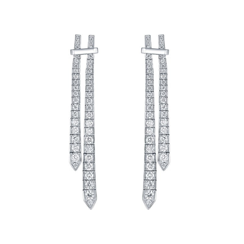 Smiling Rocks 1.96Ct E-F/SI1 Lab Grown Diamond Drop Earrings