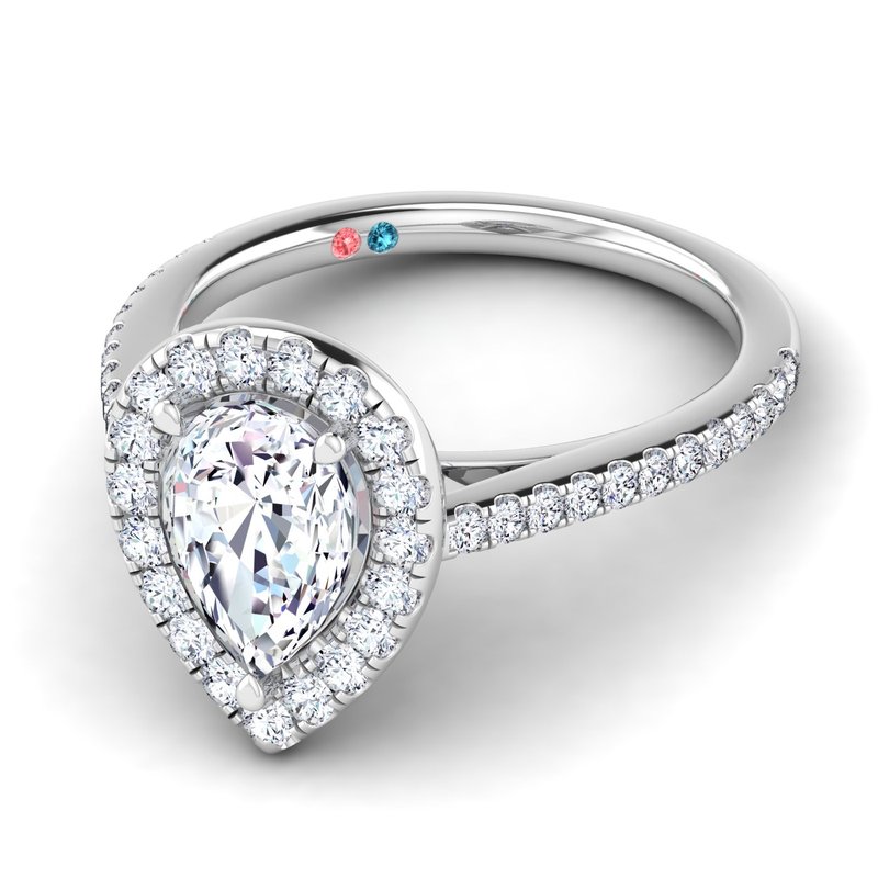 Lab Grown Diamond Halo Engagement Ring