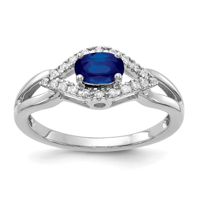 14k Diamond and Emerald Ring