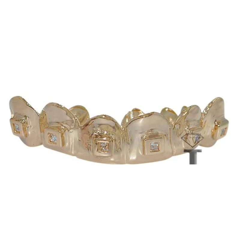 Princess Cut Diamond Grillz