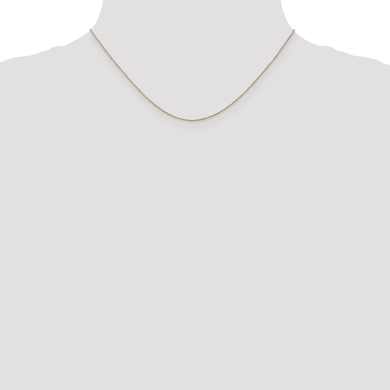 14K .8mm Round Cable Chain
