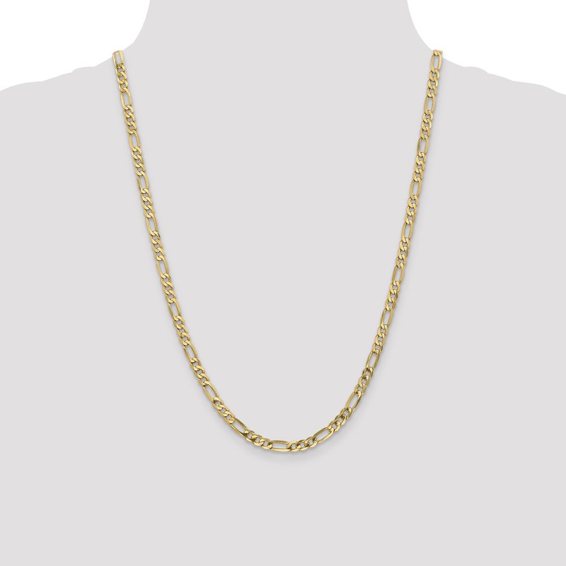 14K 5mm Flat Figaro Chain