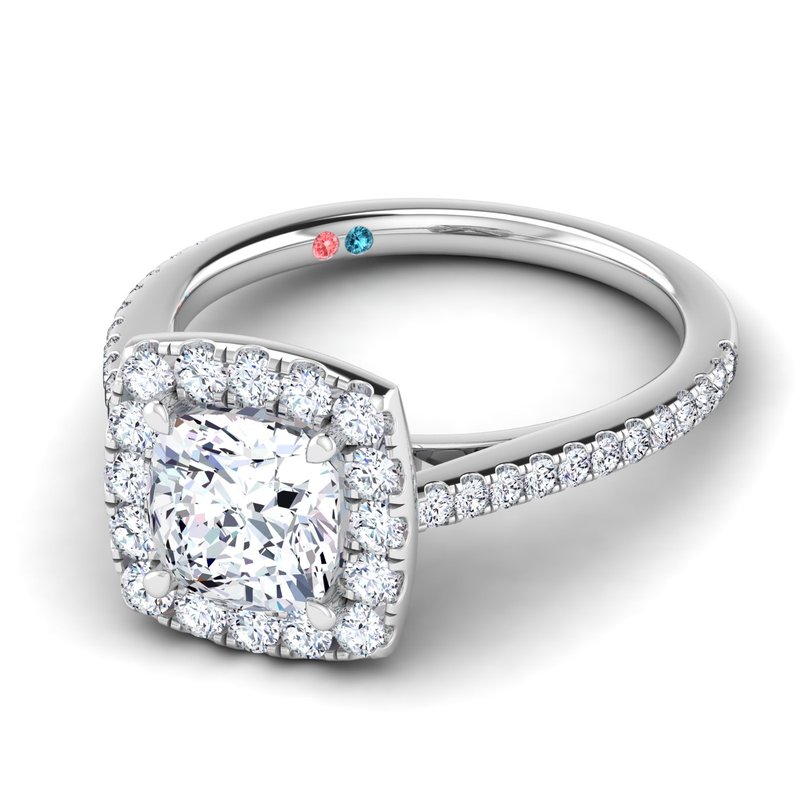 Lab Grown Diamond Halo Engagement Ring