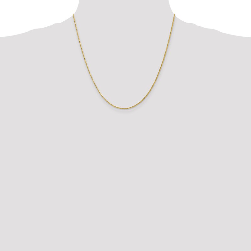 14K 10 inch 1.5mm Diamond-cut Parisian Wheat with Lobster Clasp Anklet