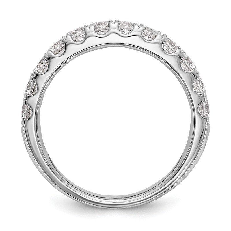 14K White Gold 1/2 carat Lab Grown Diamond VS+ F+ Complete Wedding Band