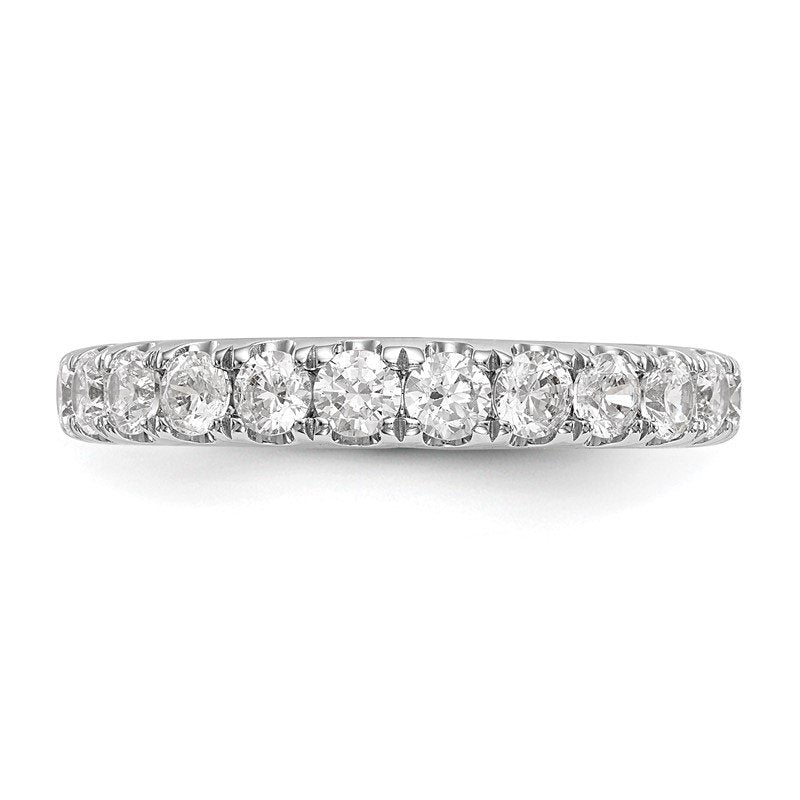 14K White Gold 1/2 carat Lab Grown Diamond VS+ F+ Complete Wedding Band