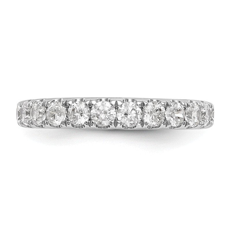 14K White Gold 1/2 carat Lab Grown Diamond VS+ F+ Complete Wedding Band