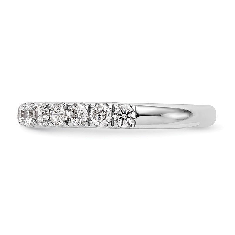 14K White Gold 1/2 carat Lab Grown Diamond VS+ F+ Complete Wedding Band