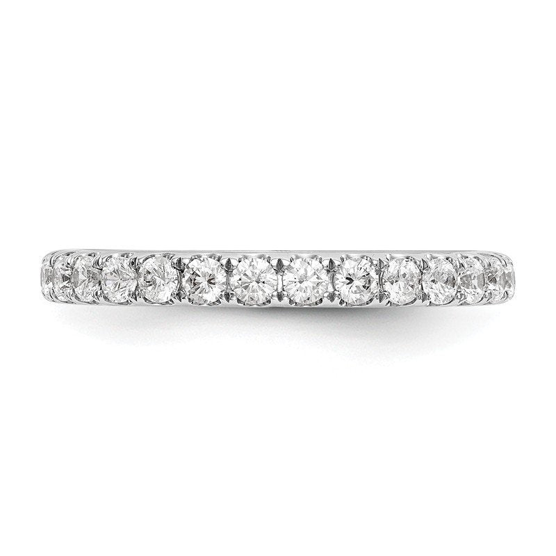 14K White Gold 1/2 carat Lab Grown Diamond VS+ F+ Complete Wedding Band