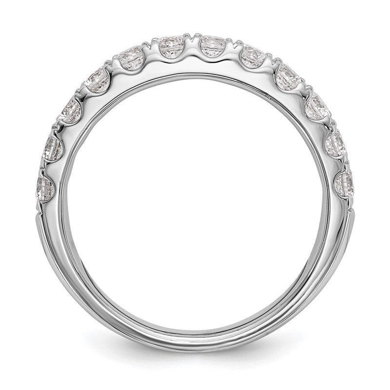 14K White Gold 1/2 carat Lab Grown Diamond VS+ F+ Complete Wedding Band