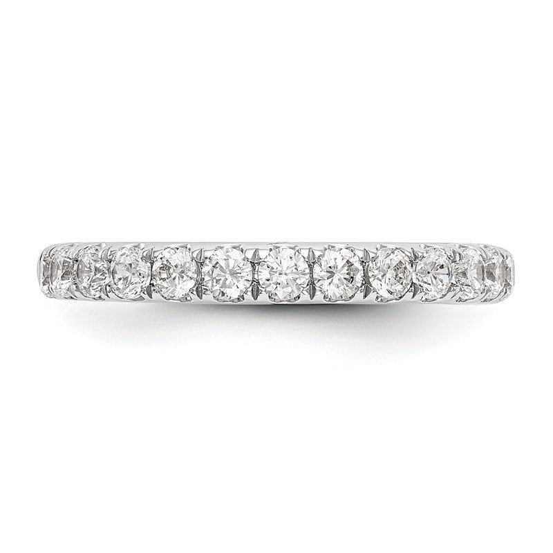 14K White Gold 1/2 carat Lab Grown Diamond VS+ F+ Complete Wedding Band