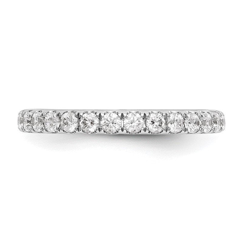 14K White Gold 1/2 carat Lab Grown Diamond VS+ F+ Complete Wedding Band