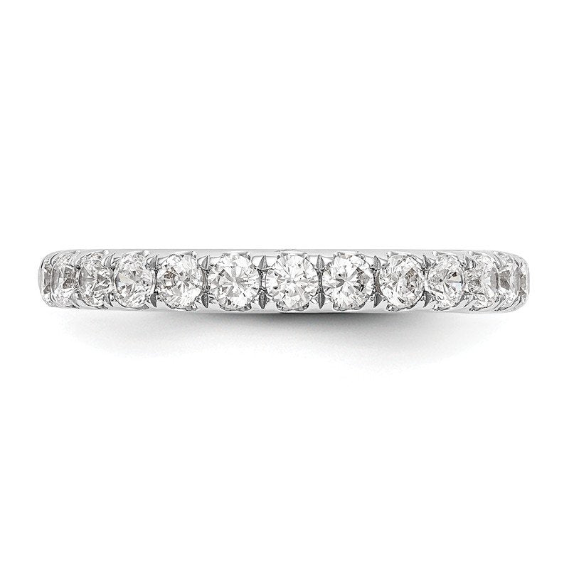 14K White Gold 1/2 carat Lab Grown Diamond VS+ F+ Complete Wedding Band