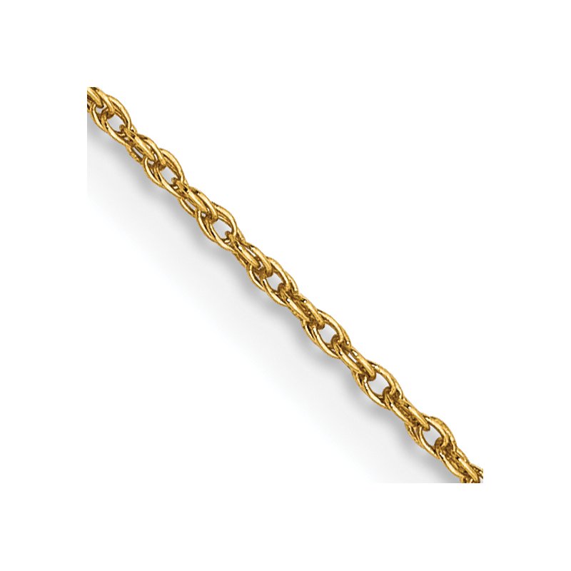 14K .8mm Loose Rope Chain Spring Ring Clasp