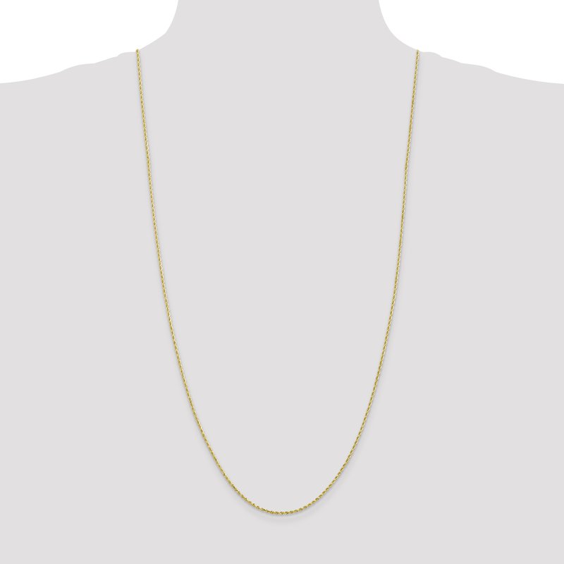 10K 1.75mm Diamond-Cut Rope Chain