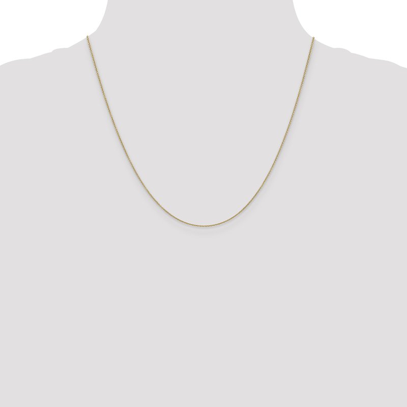 14K 14 inch .9mm Cable with Spring Ring Clasp Chain
