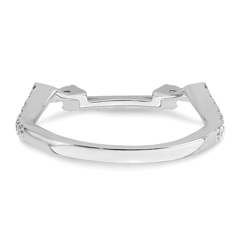 14K White Gold 1/2 carat Lab Grown Diamond VS/SI  D E F  Wedding Band