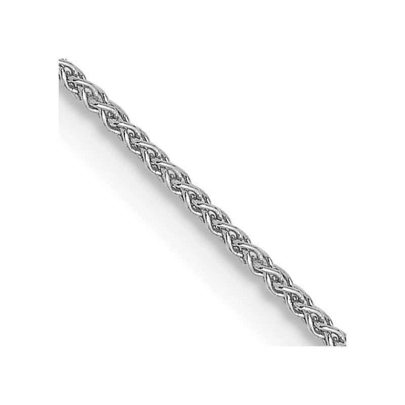 14K White Gold .8mm Spiga Chain