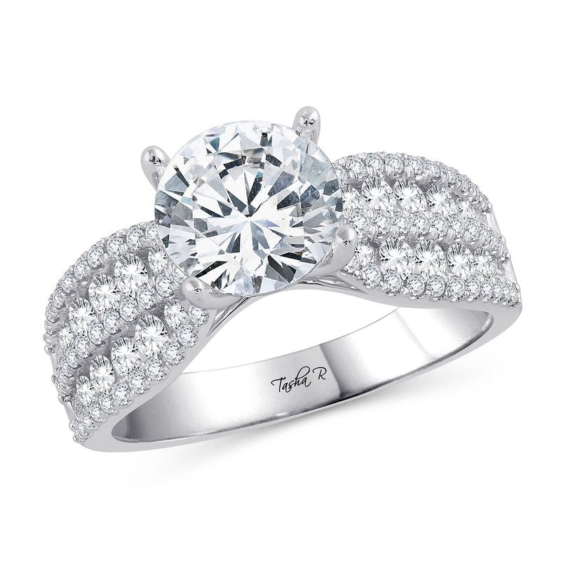 14K 0.85Ct Diam Semi Mount Ring