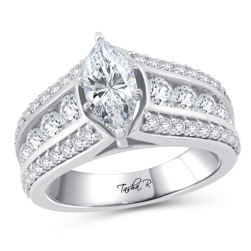 14K 1.39Ct Diam Semi Mount Ring