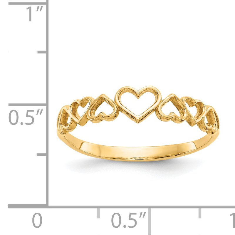 14k Hearts Ring