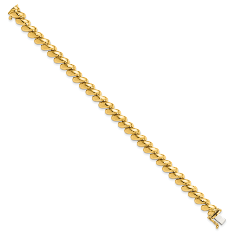 14k Polished 8mm 17 inch San Marco Necklace