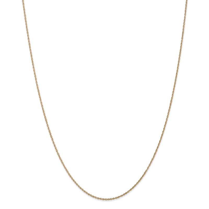 14K 14 inch .8mm Light Baby Rope with Spring Ring Clasp Chain
