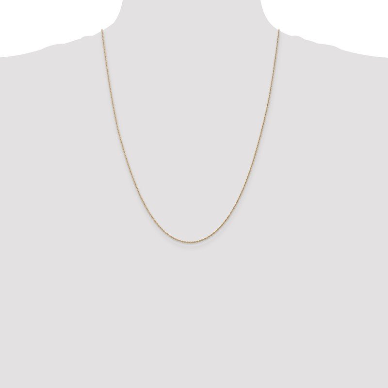 14K 14 inch .8mm Light Baby Rope with Spring Ring Clasp Chain