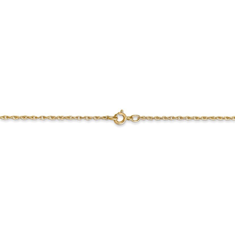 14K 14 inch .8mm Light Baby Rope with Spring Ring Clasp Chain