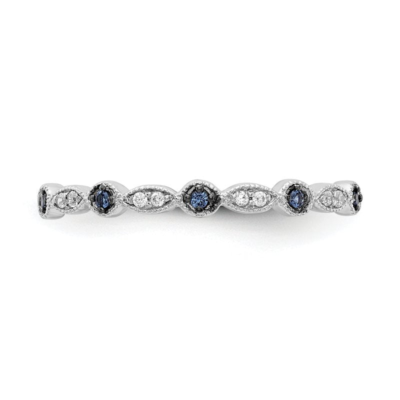 14k Rose Gold Diamond Fancy Band