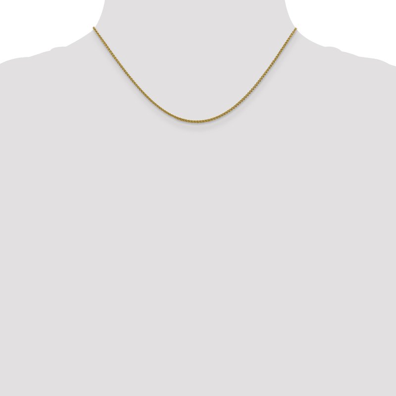 14K 1.5mm Spiga Anklet