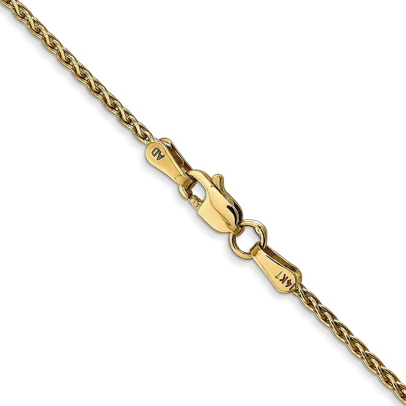 14k 6 inch 1.5mm Parisian Wheat with Lobster Clasp Chain