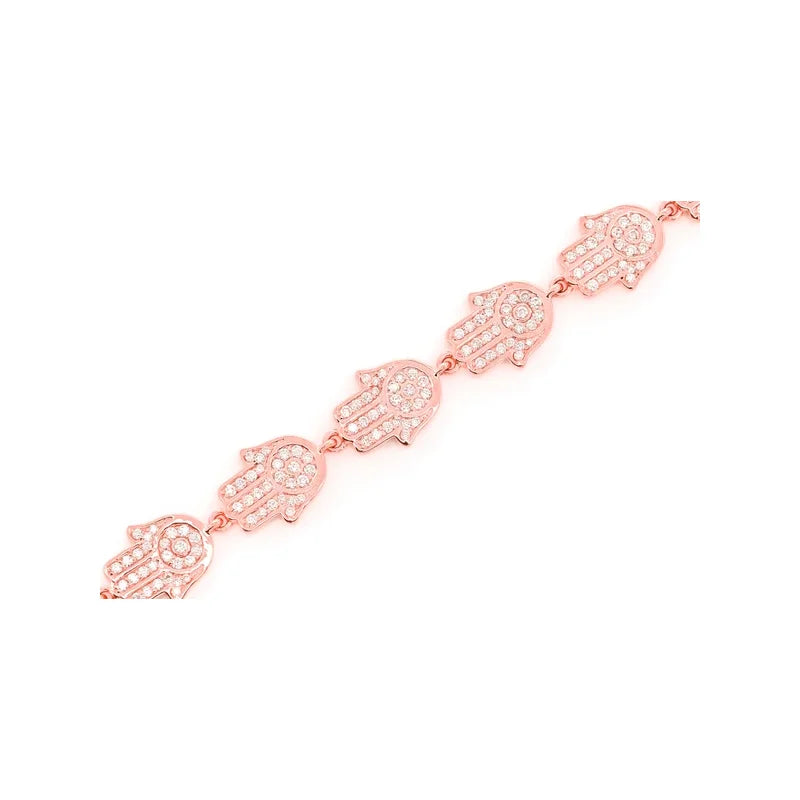 Hamsa Eternity Bracelet 14K 2.75ctw