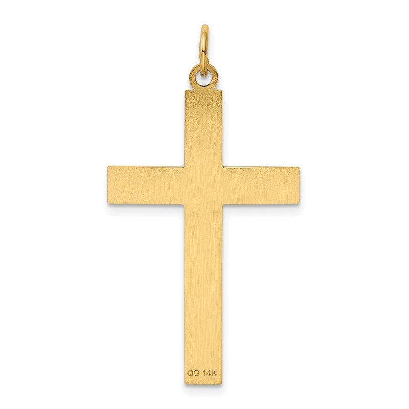 14K Laser Designed Ichthus Cross Charm
