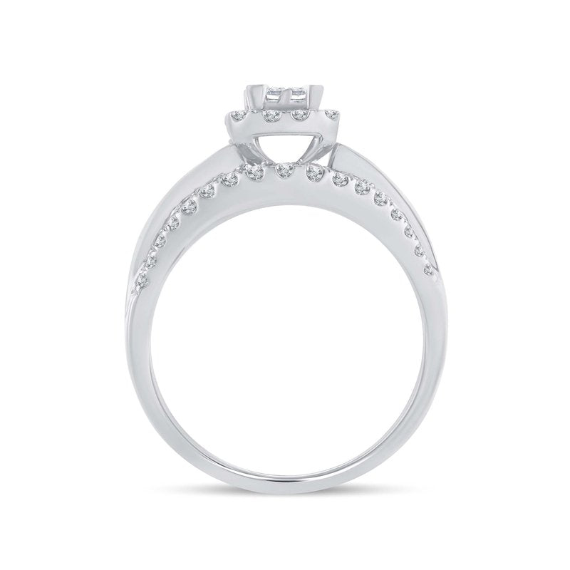 14K  1.00Ct Pr/Ct  Diamond Bridal   Ring