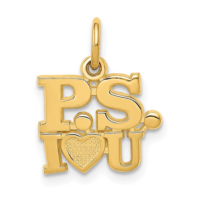14k P.S. I LOVE YOU Charm