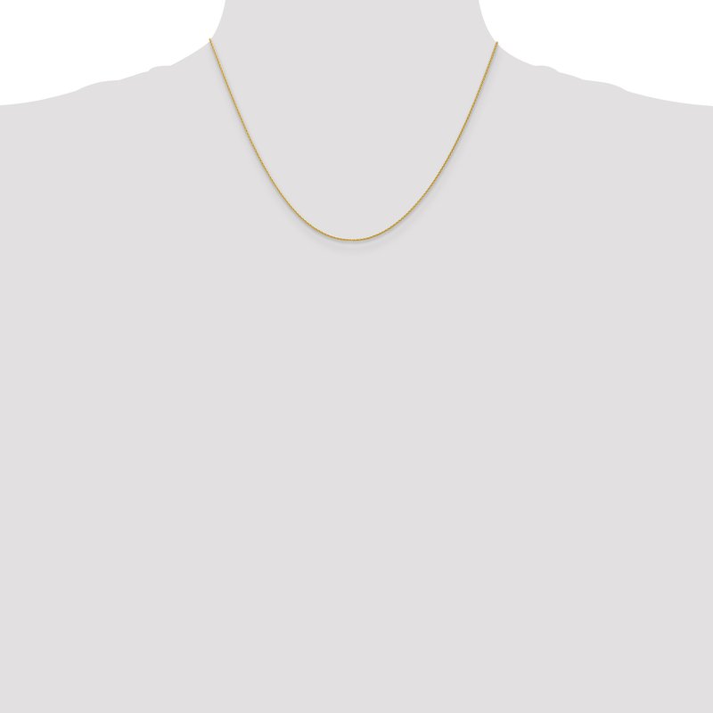 14k 10 inch 1mm Parisian Wheat with Lobster Clasp Anklet