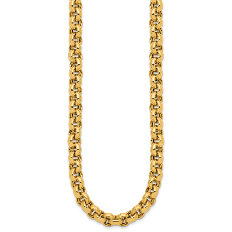 14K Polished Rolo Link Necklace