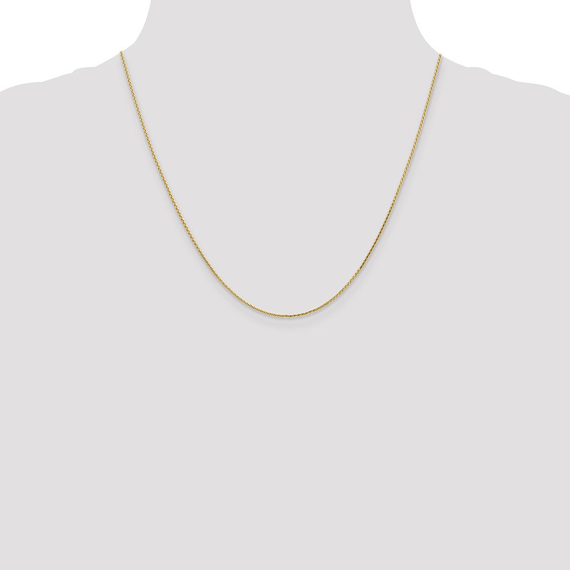 14K 1.0mm D/C Wheat Chain