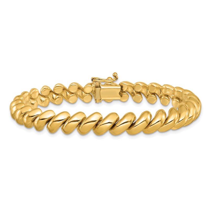 14k Polished 8mm 17 inch San Marco Necklace