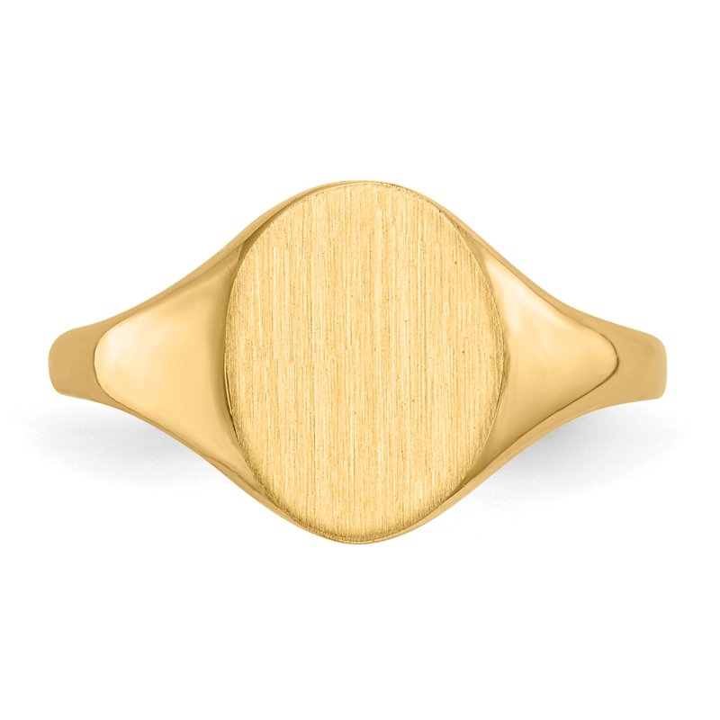14k 8.5x10.0mm Closed Back Signet Ring