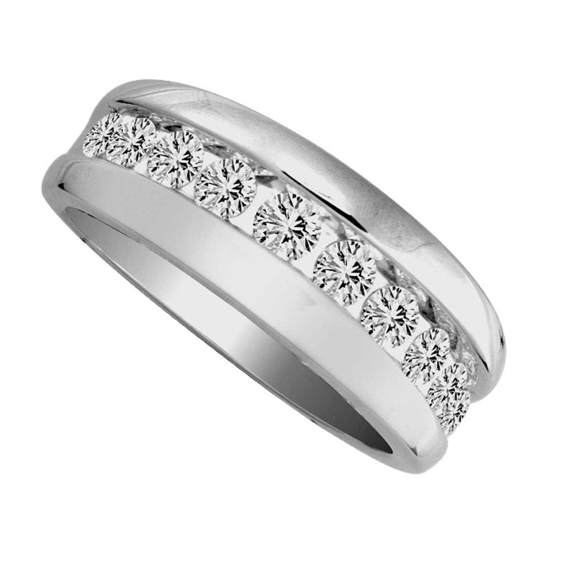 14K 1.00Ct  Dia  Mens Band