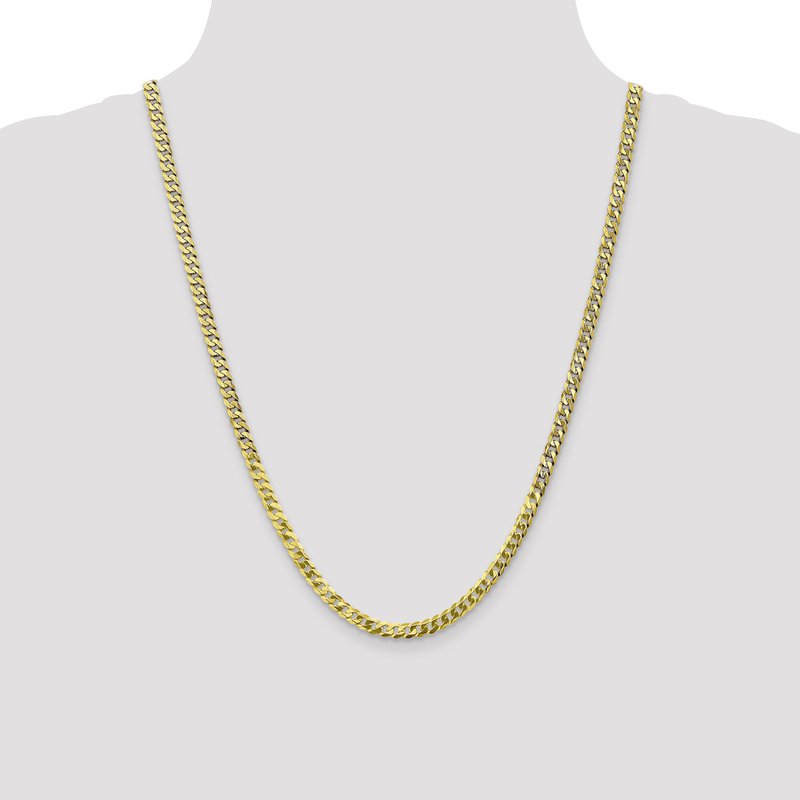 10K 4.6mm Flat Beveled Curb Chain