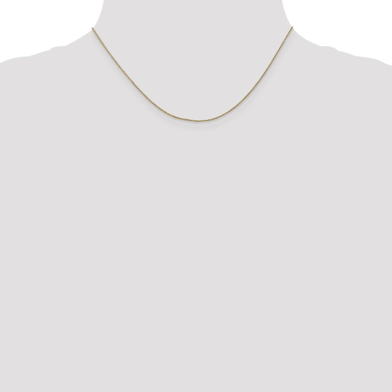 14K .9mm Round Cable Chain