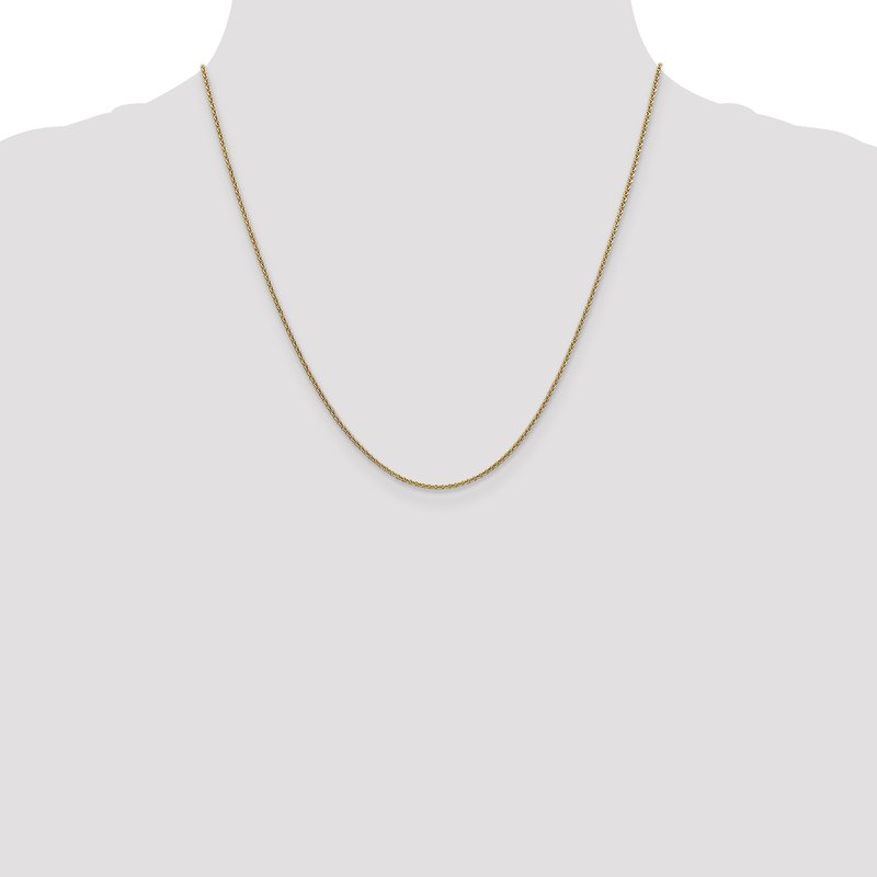 14K 1.6mm Round Cable Chain