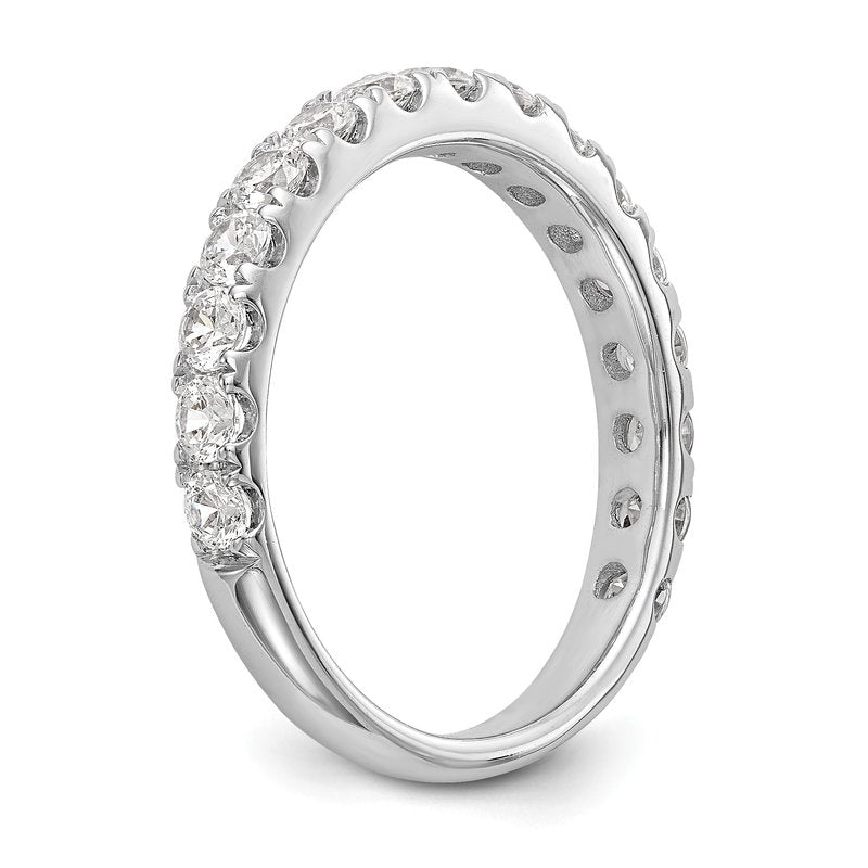 14K White Gold 1/2 carat Lab Grown Diamond VS+ F+ Complete Wedding Band
