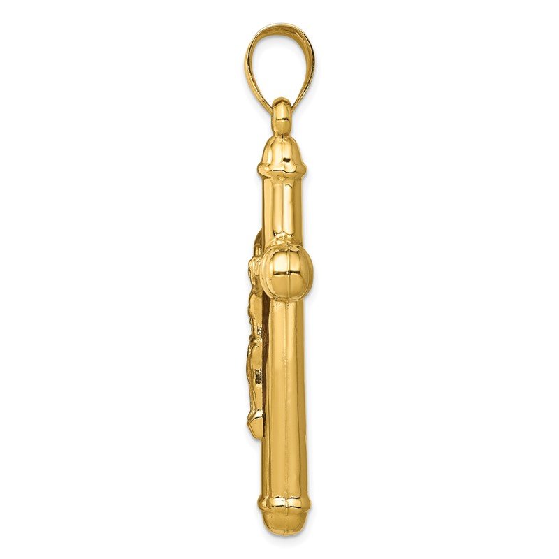 14K Crucifix Reversible to Cross Pendant