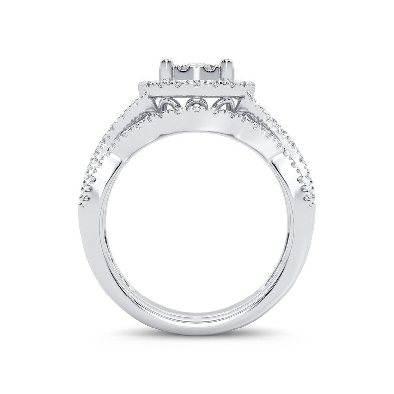 14K 1.00Ct Diamond Bridal Ring