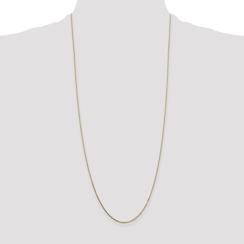14K 14 inch .7mm Box with Spring Ring Clasp Chain
